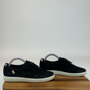 Womens Ecco‎ Soft 7 Zip Black Leather Casual Comfort Sneakers Shoes Size EU 40